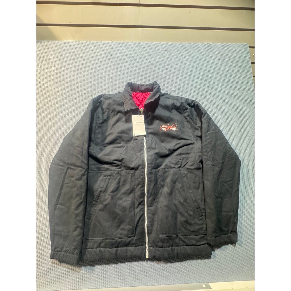 Nike‎ Jordan FLIGHT HERITAGE Reversible Jacket Men's Sz M Black Red Brand New